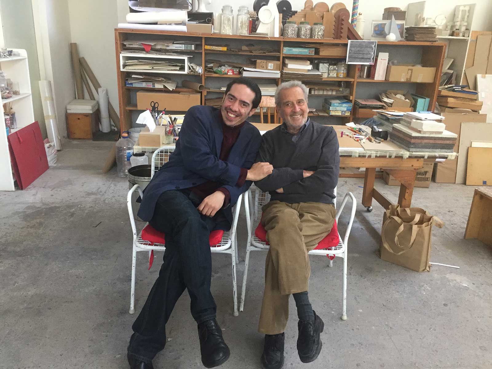 Risa. García Abreu y Vicente Rojo evocan Nin reír. La risa a lo largo de la historia, la ciencia, el arte, mi vida y la literatura de Bárbara Jacobs, 2017.