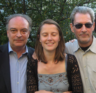 With Celine Curiol at Paul Auster home in New York