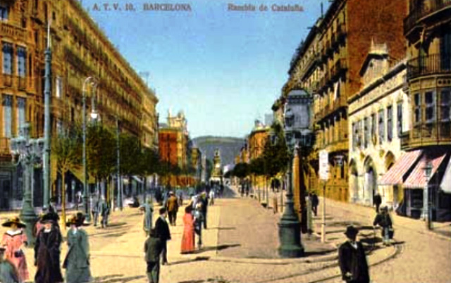 Rambla de Cataluña, 1910