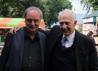 Con Sergio Pitol, Xalapa 2012