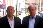 Con Daniel Sada en Nueva York, 2009