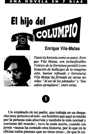 El hijo del columpio, La Vanguardia, 11 agosto 1991