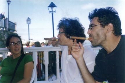 Carolina Díaz, Patricio Fernández y Roberto Brodsky