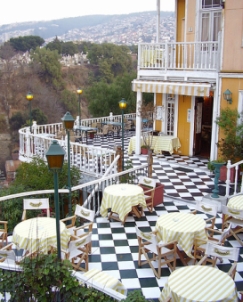 Terraza del Hotel Brighton de Valparaíso