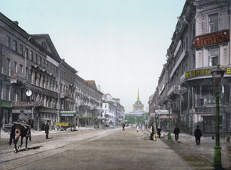 Nevsky Prospekt, 1890-1900 Petersburgo, Andrei Biely