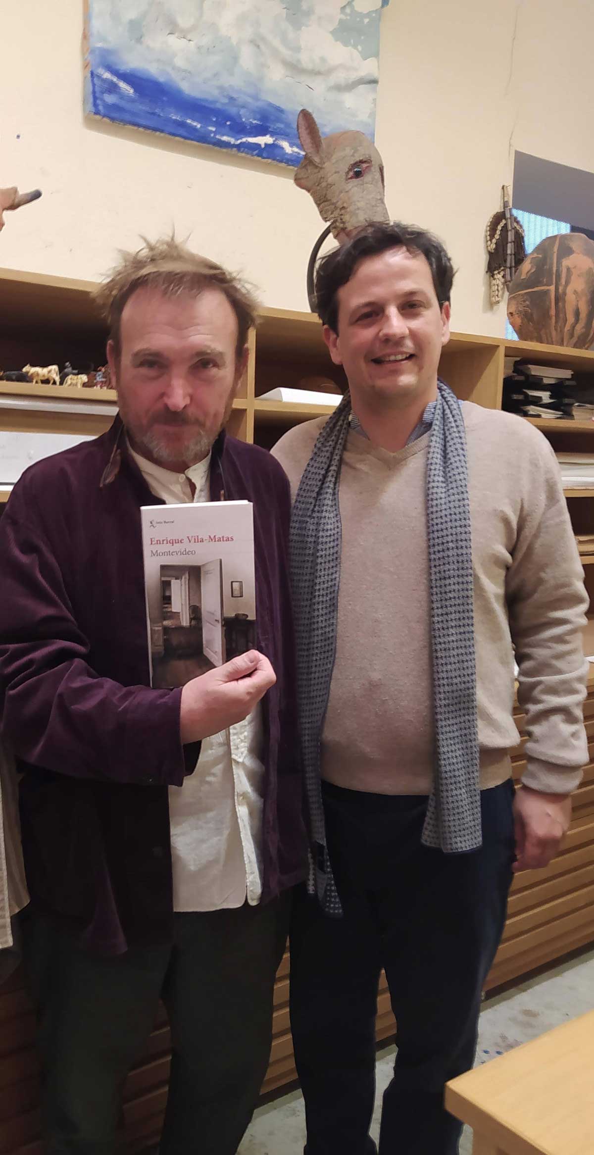 Miquel Barceló en París con Alvaro Cortina Miquel Barceló en París con Alvaro Cortina