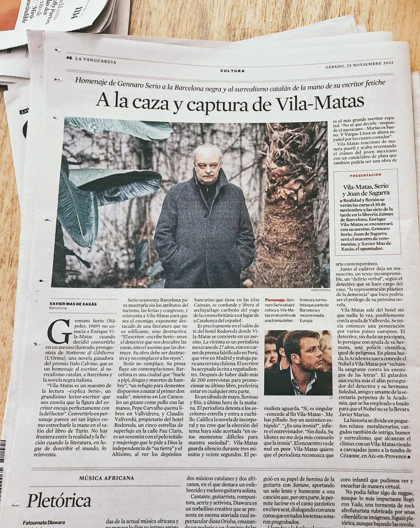 Susto en La Vanguardia Susto en La Vanguardia