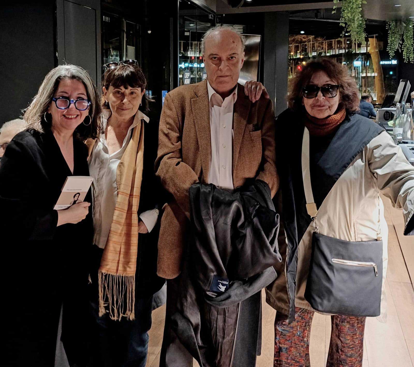 Peña, Paula, V-M y Fdez Cubas. 20/02/2024 (tras presentación 8 entrevistas inventadas Peña, Paula, V-M y Fdez Cubas. 20/02/2024 (tras presentación 8 entrevistas inventadas