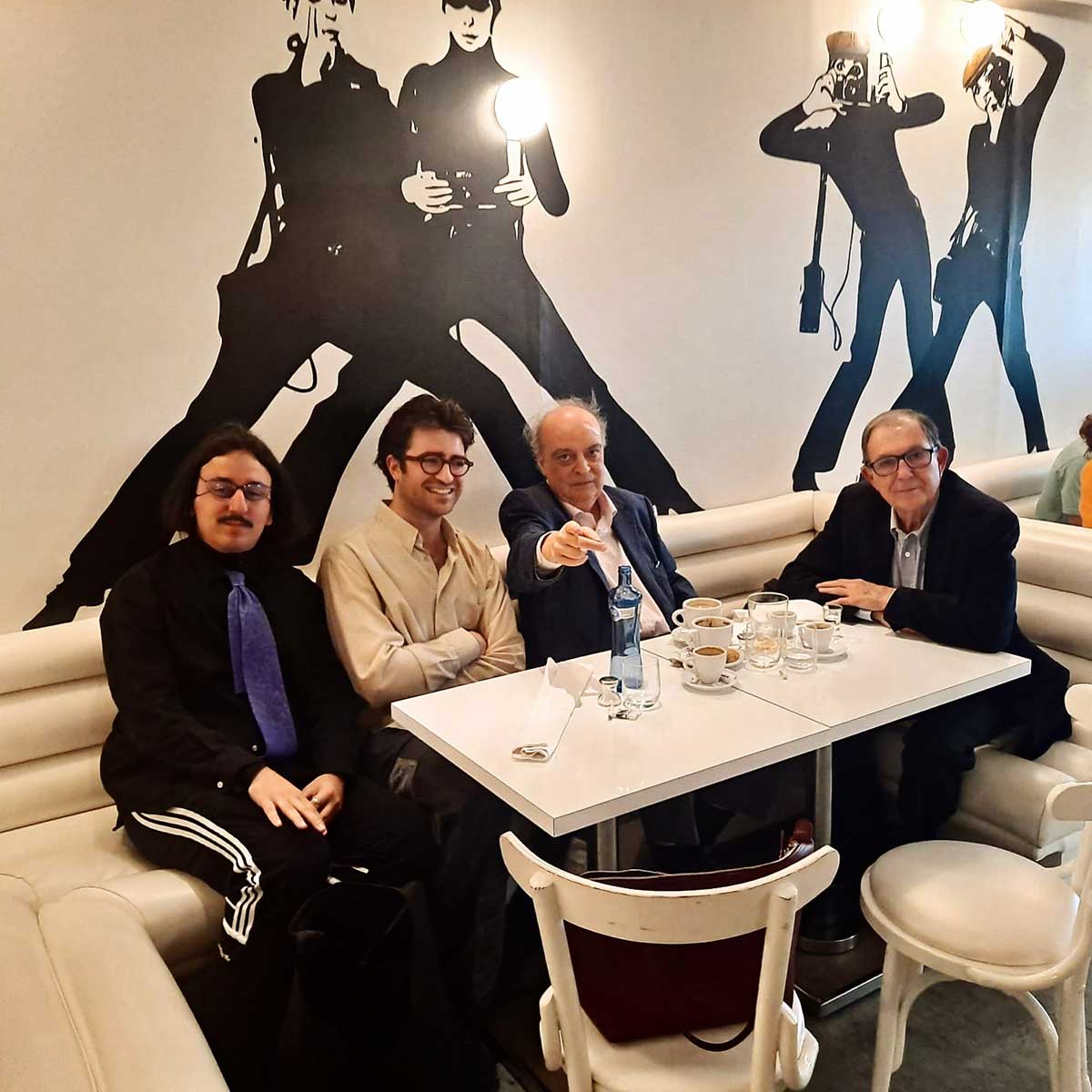 Théo Casciani ('Rétine', grand roman en P.O.L), Patrick Stasy, V-M, Jordi Llovet Théo Casciani ('Rétine', grand roman en P.O.L), Patrick Stasy, V-M, Jordi Llovet