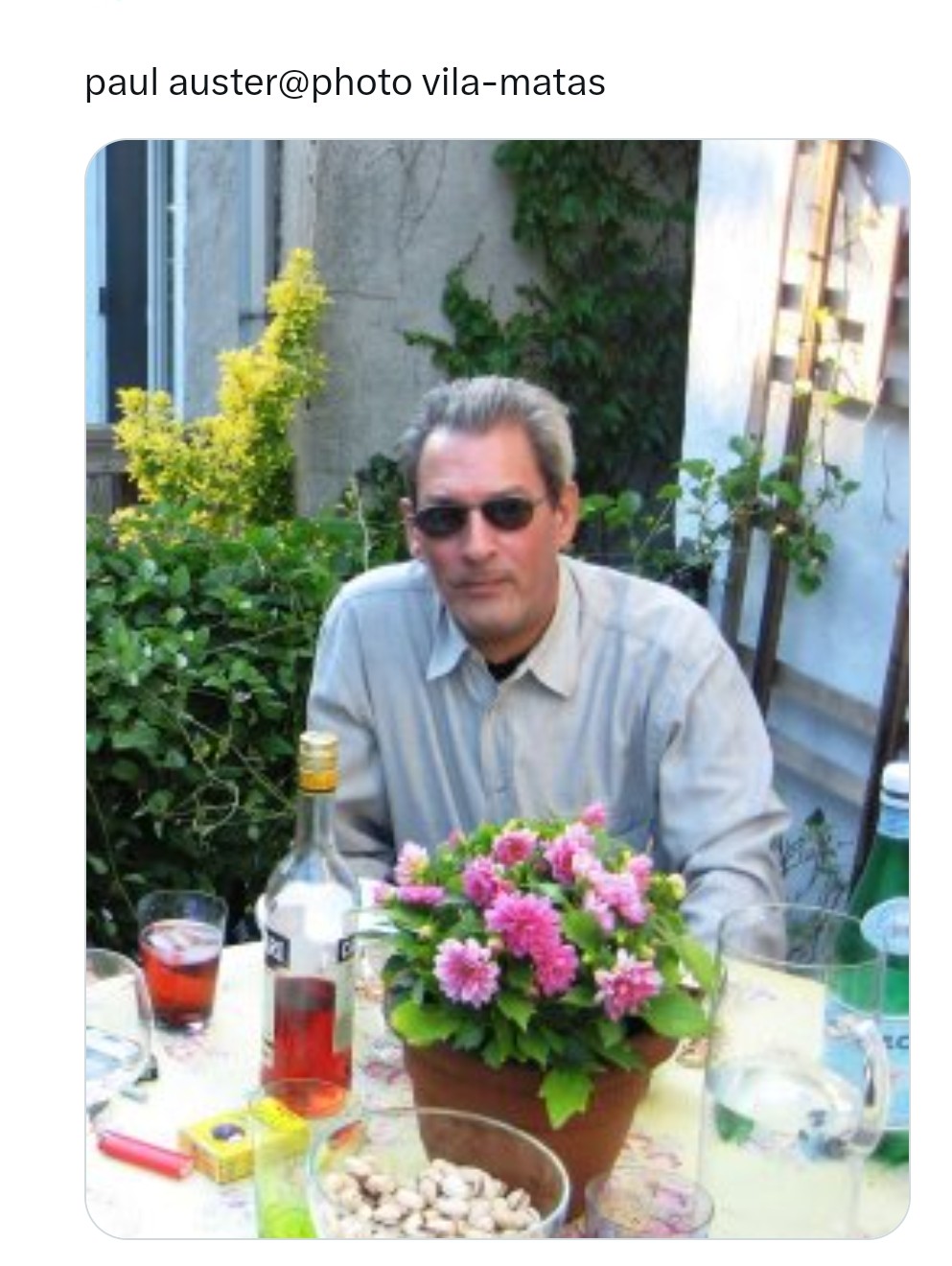 Paul Auster en su casa de Brooklyn (foto de V-M) Paul Auster en su casa de Brooklyn (foto de V-M)